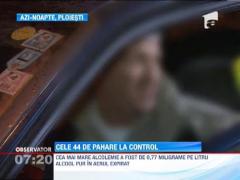 Politistii au iesit in cautarea persoanelor de la volan care au respectat traditia celor 44 de pahare