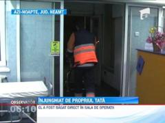 Un barbat din Neamt, la un pas sa fie ucis de propriul tata