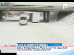 UPDATE! Sute de romani au ramas blocati in zapada pe soselele din Ungaria