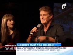 David Hasselhoff s-a alaturat campaniei pentru salvarea ultimelor resturi din Zidul Berlinului