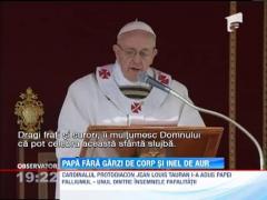 Papa Francisc a fost intronizat: Presedintele Romaniei a dat mana cu noul Suveran Pontif
