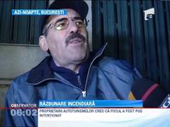 Doua masini parcate pe o alee din Capitala s-au facut scrum. Paguba se ridica la 50.000 de euro