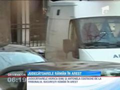 Judecatoarele Viorica Dinu si Antonela Costache raman in arest, a decis definitiv ICCJ