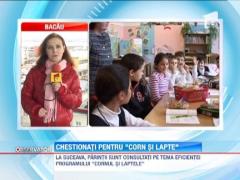 La Suceava, parintii sunt consultati pe tema eficientei programului "Cornul si laptele"