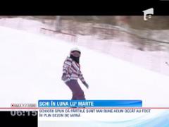 Romanii care nu s-au speriat de codul galben emis de meteorologi au luat cu asalt partiile de schi