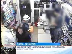 Un talhar a devastat un magazin, pentru o sticla de alcool