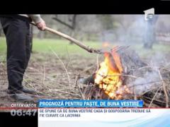 Prognoza pentru Paste, din popor: De Inviere, vremea va fi la fel ca de Bunavestire