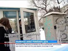 Bucurestenii au luat peste picior iarna intarziata si nu s-au conformat deloc vremii de afara