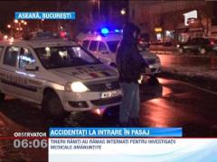 Doi tineri au fost accidentati grav de o masina, in apropierea Pasajului Unirii din Capitala