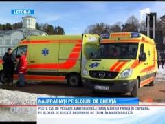 Letonia: Sute de persoane, blocate pe gheata