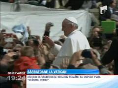 Prima slujba de Inviere oficiata de Papa Francisc: peste 200.000 de oameni l-au intampinat pe Suveranul Pontif