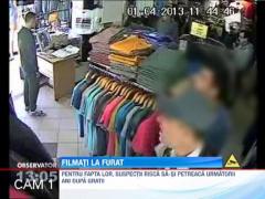 Trei bacauani au furat mai multe perechi de pantaloni dintr-un magazin plin de clienti