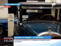 Expozitie de masini clasice restaurate in Piata Constitutiei