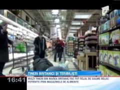 Tot mai multi britanici teribilisti se filmeaza distrugand alimente in supermarket-uri