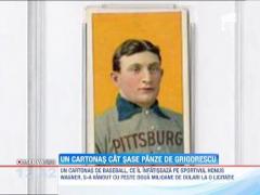 Cartonas cu chipul unui jucator de baseball, vandut cu doua milioane de dolari