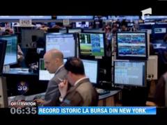 Indicele Dow Jones, de la Bursa din New York, a atins un nou maxim istoric