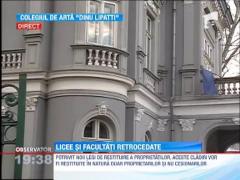 Sediile unor importante facultati si licee din tara risca sa fie retrocedate