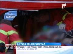Depresie aproape mortala. Un copil de numai 12 ani a incercat sa-si ia viata