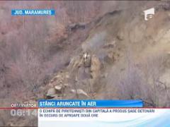 Explozii controlate pe DN 18B. Sase detonari au fost produse in doua ore