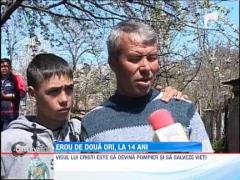 Erou de doua ori, la 14 ani. Povestea lui Cristi, curajosul din Segarcea