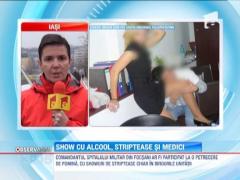 Petrecere cu striptease si alcool la Spitalul Militar din Focsani