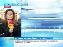 Guvernul le plateste bugetarilor salariile inainte de Paste
