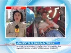 Un detinut a incercat sa se sinucida in incinta Tribunalului Constanta
