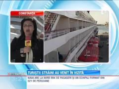 O nava de croaziera cu 1.000 de oameni la bord a acostat in portul Constanta
