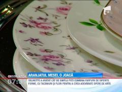 Designerul francez Pascal Delmotte a lansat o noua moda in materie de aranjat masa