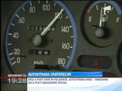Sant lung de o suta de metri pe autostrada Arad - Timisoara