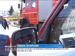 Pericol de explozie pe o strada din Ploiesti