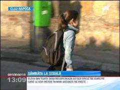 Elevii merg la scoala pentru a recupera ziua libera din 2 mai