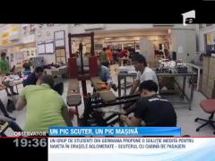 Un scuter electric dotat cu cabina pentru pasageri ar putea inlocui taxiurile