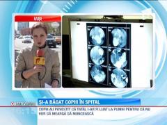 Vaslui: Trei frati au fost batuti crunt de propriul tata