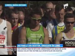 Victimele din Boston, omagiate in lume