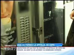 Ceai cu furnici, descoperit la  un automat dintr-un spital din Brasov