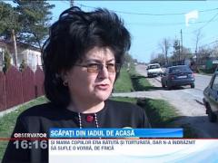 Cei trei copii torturati de propriul tata, dusi intr-un centru pentru victimele violentei