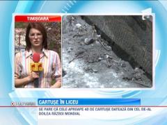 Cartuse gasite intr-un liceu din Timisoara