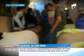 Bataie intre politisti si oamenii fara adapost care-si fac veacul la Gara de Nord din Bucuresti