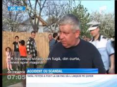Accident cu scandal. Un tata a vrut sa se razbune pe soferul care i-a lovit fetita