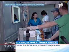 Un adolescent s-a aruncat in fata trenului ca sa ramana fara picioare si sa poata cersi