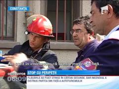 I-a luat foc masina in mijlocul intersectiei