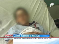 Alexandru, baiatul cu picioarele amputate de tren, a fost vizitat de parinti