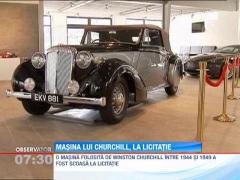 O masina folosita de premierul britanic Winston Churchill, scoasa la licitatie