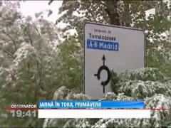 Iarna s-a intors in Spania: Ninsori abundente si temperaturi de 0 grade