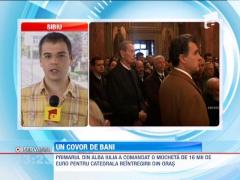 Primarul din Alba Iulia a comandat o mocheta de 16.000 de euro pentru Catedrala Reintregirii