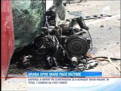 Un mort si sase persoane ranite, in  urma unui accident in Constanta