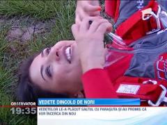 Mihai Morar, Antonia si Alex Velea au sarit cu parasuta