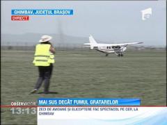 Zeci de avioane usoare si elicoptere fac spectacol la Ghimbav