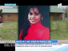 Fetita de doi ani impuscata mortal de fratele sau cu trei ani mai mare